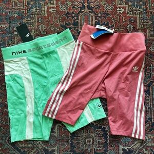 Women’s thigh length high wasted workout shorts